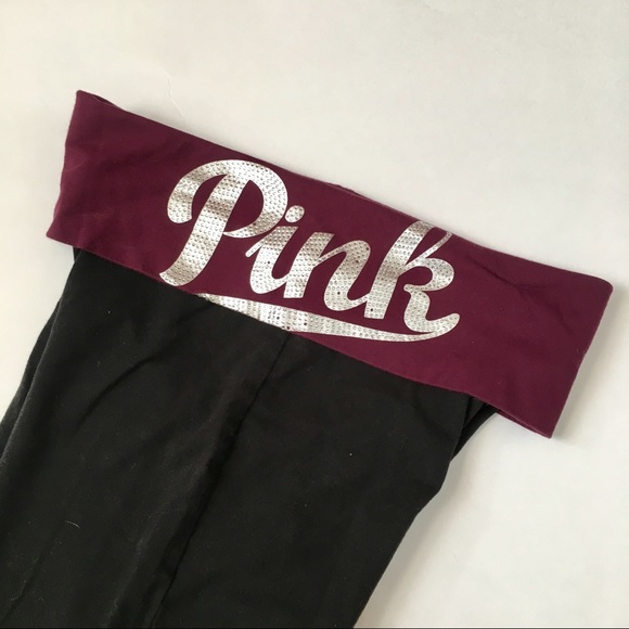 PINK Victoria's Secret Pants - S PINK Victoria's Secret Yoga Pants Maroon